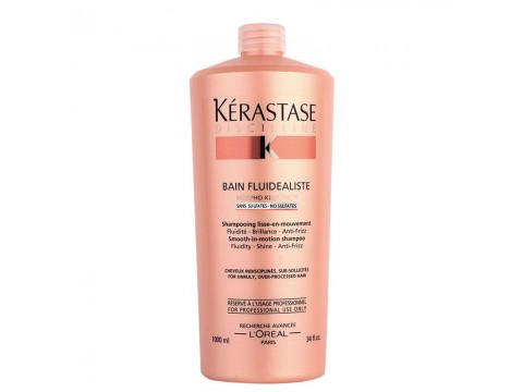 KERASTASE Šampūnas Nepaklusniems Plaukams Be Sulfatų Kerastase Discipline Bain Fluidealiste Shampoo 1000 Ml